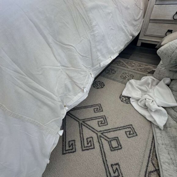 ABC Carpet & Home Cream Bedspread Set Luxury cozy chic - Picture 8 of 9